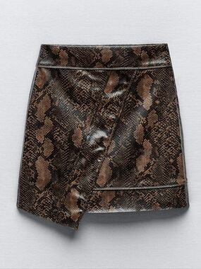 Faux Leather Mini Skirt